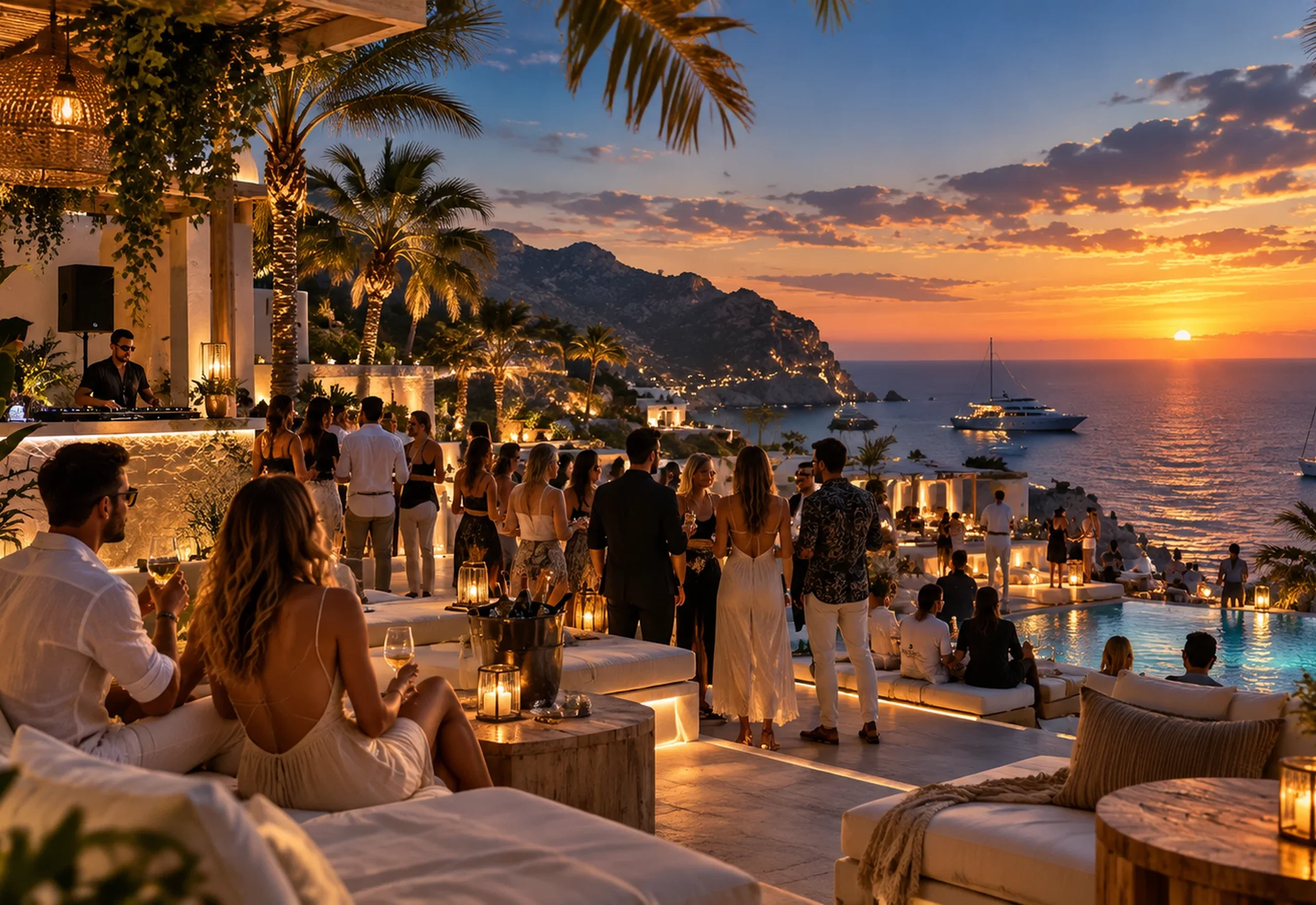 Ibiza After Dark by the Sea